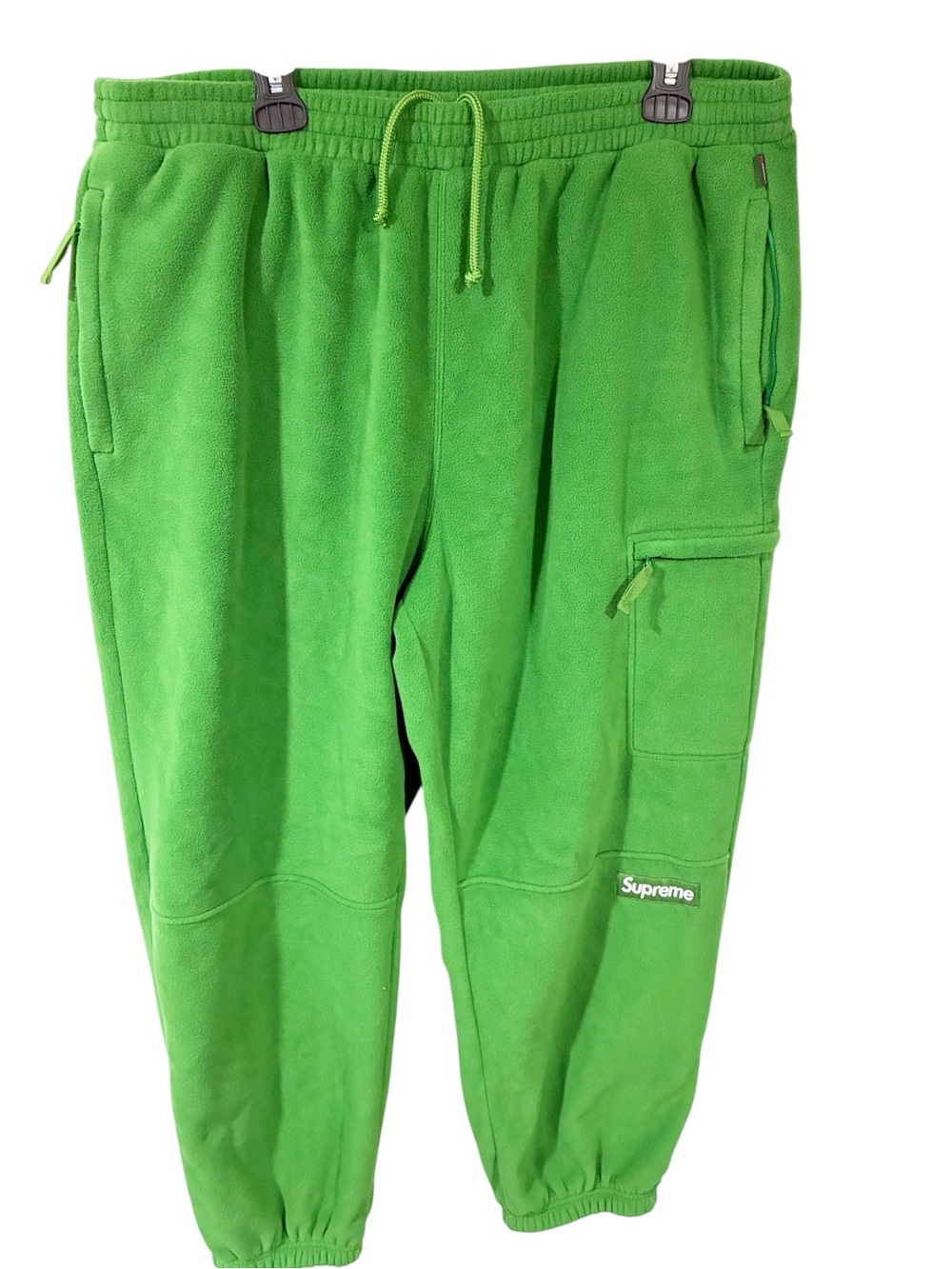 Supreme Polartec Sweatpant Green Pull On Fleece Cargo Size XL